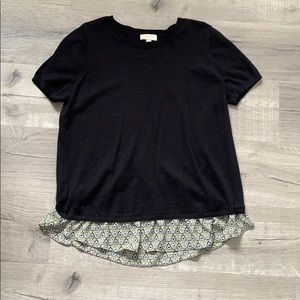 Loft Floral High-Low Blouse